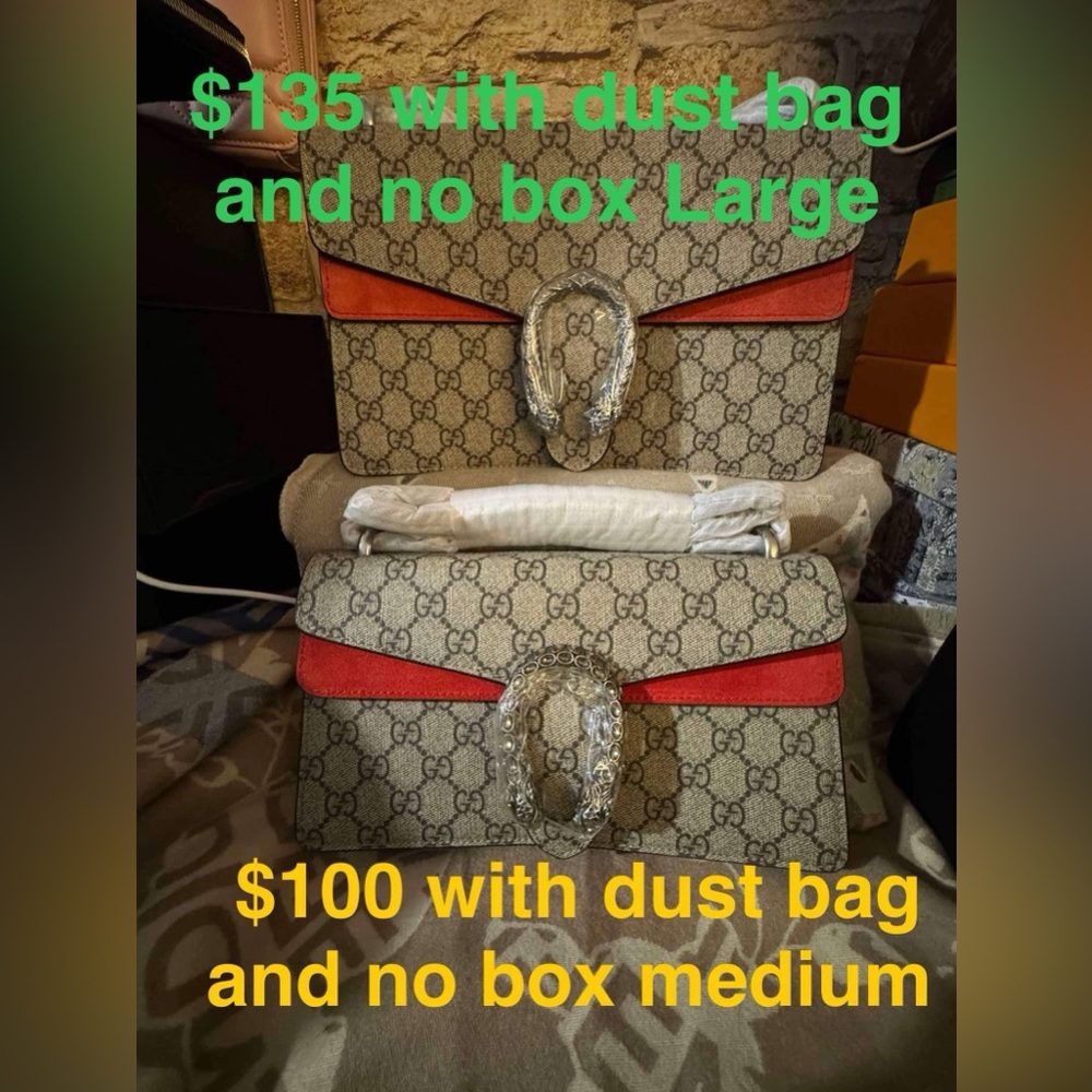 Stylish Beige and Red Handbag